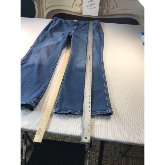 Lane Bryant Wide Leg Flare Denim Jeans Plus Size 24 - Picture 3 of 12